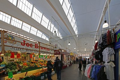 Vista interior del Mercado Pannier, Plymouth de Unbekannt Unbekannt